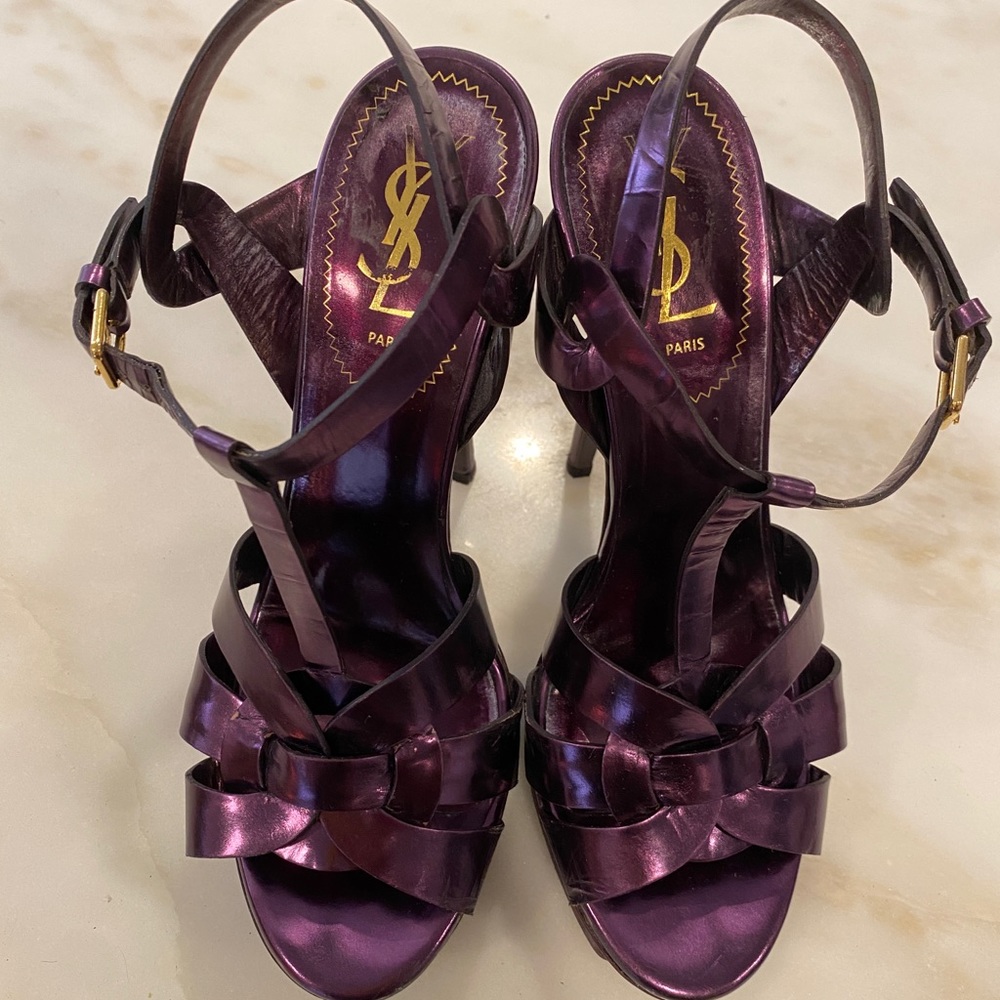 YSL TRIBUTE PLATFORM SANDALS